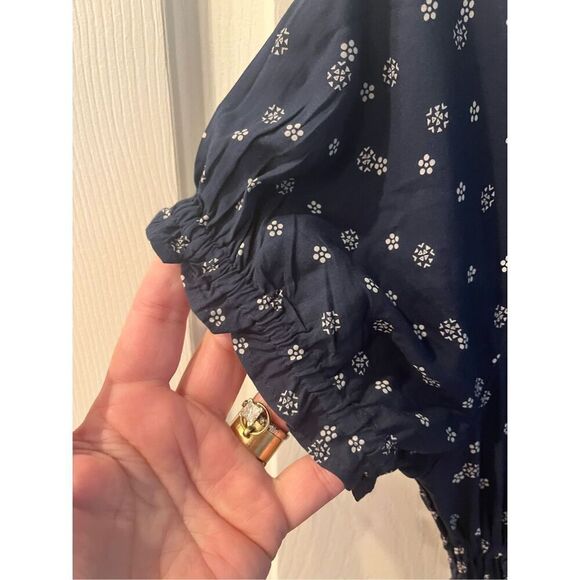 Madewell Sophia Jumpsuit in Navy Bandana sz S EUC - Picture 4 of 9